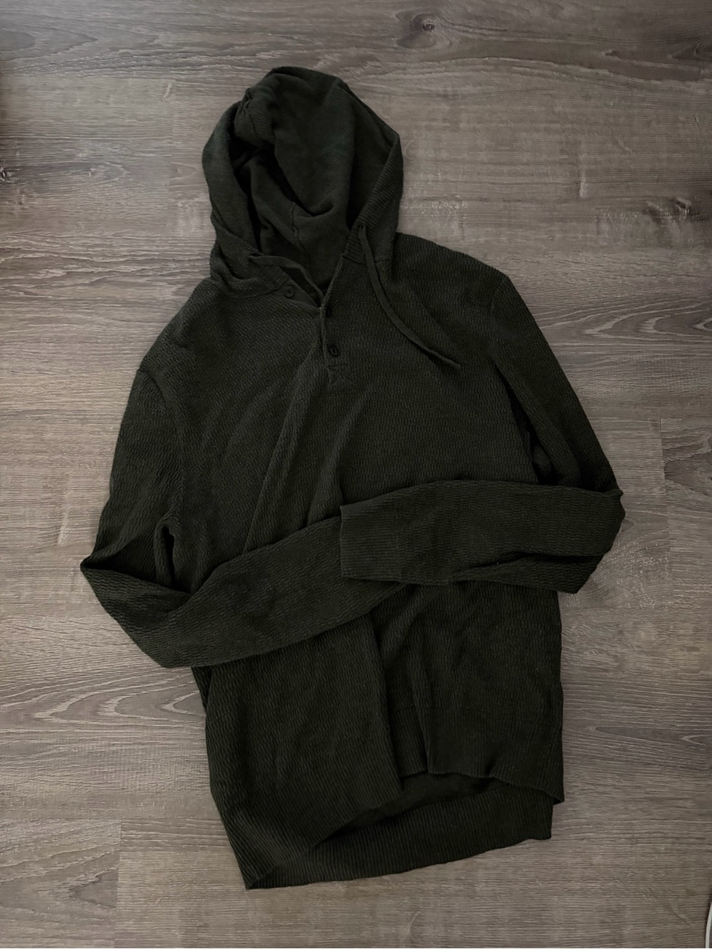 Army Green Hooded Sweater